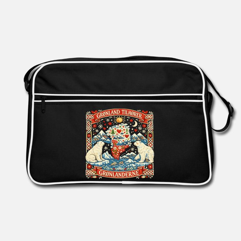 Déclaration d’indépendance du Groenland : cadeau drôle Sac Retro