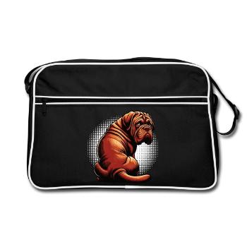 Mastiff de Bordeaux Propriétaire du Mastiff de Bordeaux - Sac Retro - noir/blanc - Devant