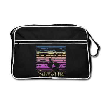 Sunshine Retro Sunglasses - Sac Retro - noir/blanc - Devant