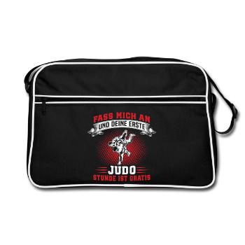 JUDO  - Retro Tasche - Schwarz/Weiß - Vorne