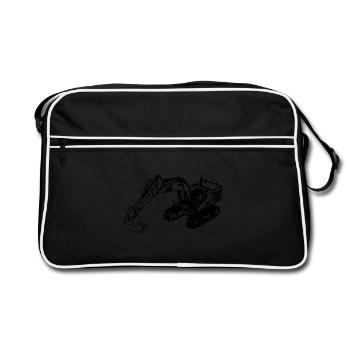 Pelle Sur Chenilles Pelle Sur Chenilles noir - Sac Retro - noir/blanc - Devant