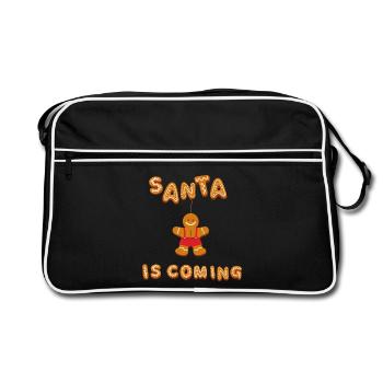 Le Père Noël arrive - Sac Retro - noir/blanc - Devant