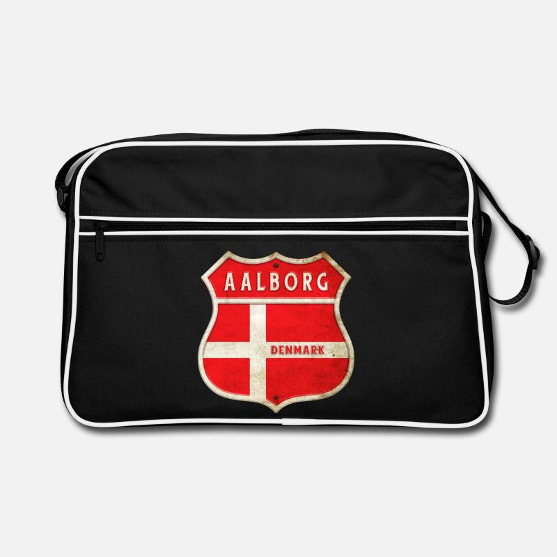 Aalborg Danemark Armoiries Drapeaux Design Sac Retro