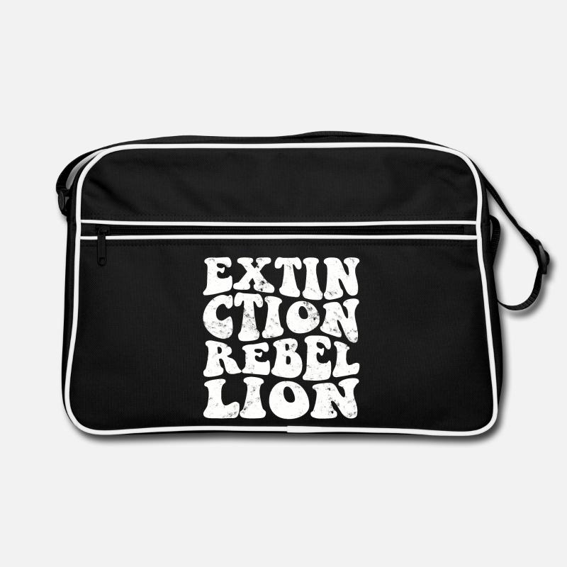 Extinction Rebellion Rétro blanc Sac Retro