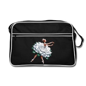 Danseuse de ballet avec tutu - Sac Retro - noir/blanc - Devant