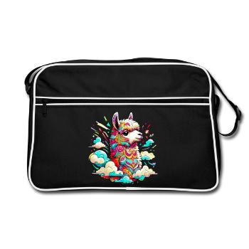 Alpaca - Retro Bag - black/white - Front