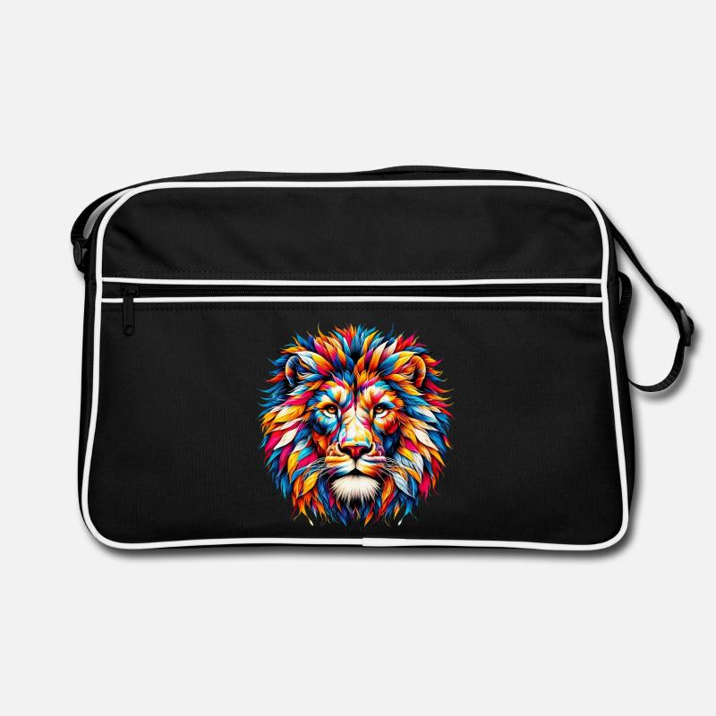 Lion - Sac Retro - noir/blanc