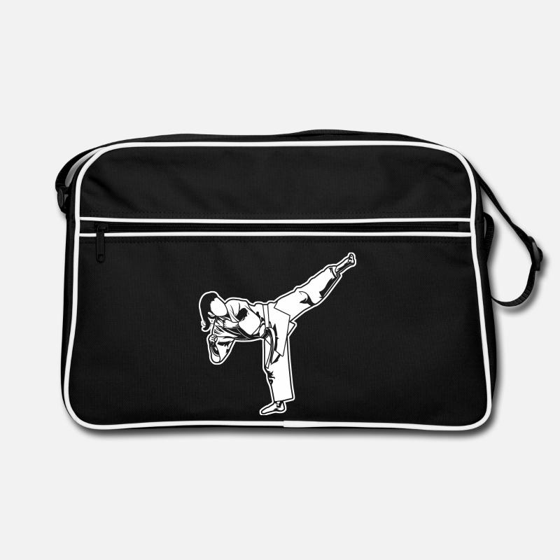 Karatéka féminine - Sac Retro - noir/blanc