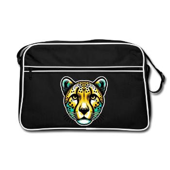 Guépard - Sac Retro - noir/blanc - Devant