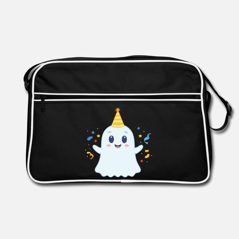 cute party ghost Retro Bag