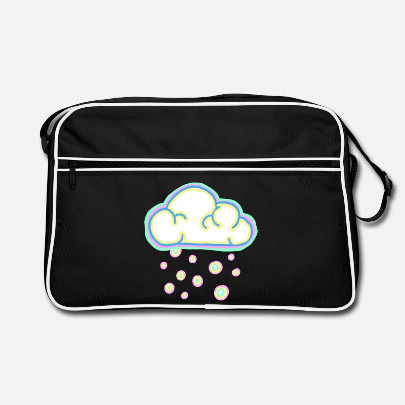Pastel cloud and snow Retro Bag