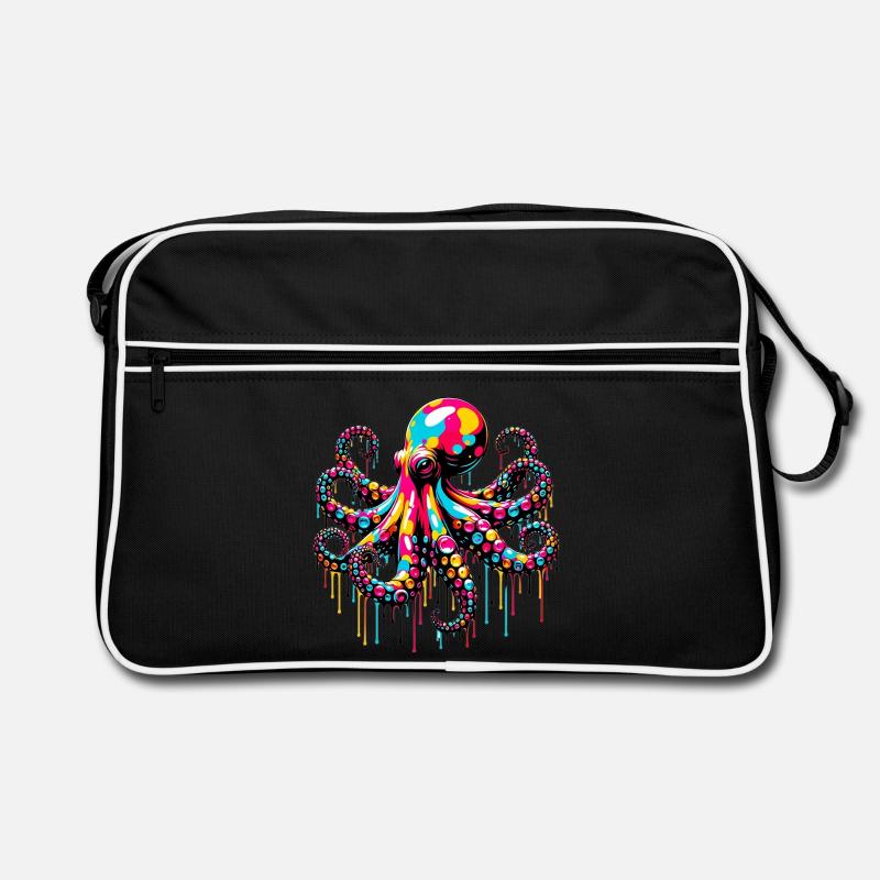 Krake Retro Tasche