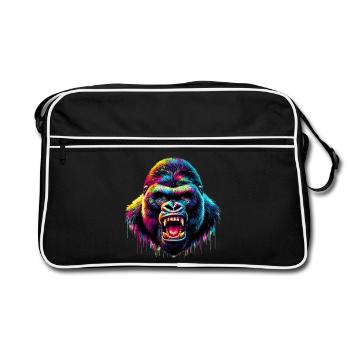 Gorilla - Retro Bag - black/white - Front