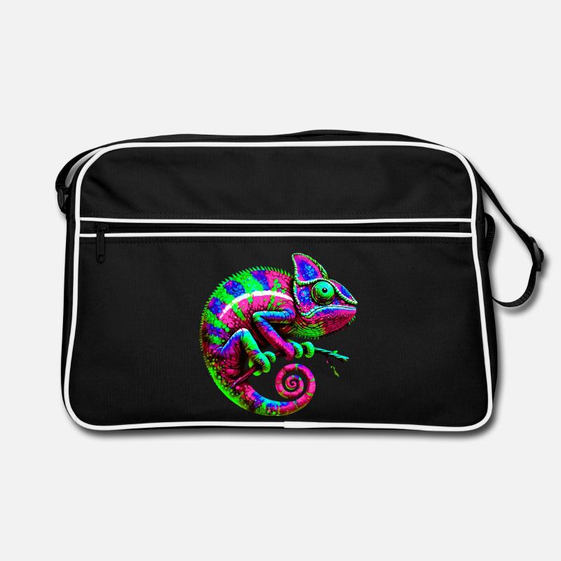 Chamäleon Retro Tasche