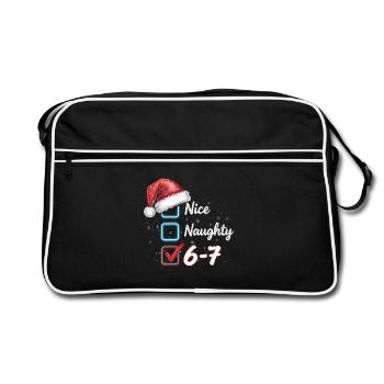 Nice Naughty 6-7 - Retro Bag - black/white - Front