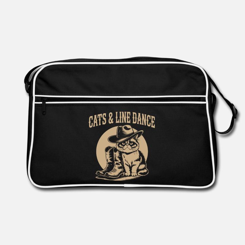 Chats & Line Dance Western Chat Sac Retro