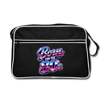 Born for the 80s Neon - Retro Bag - black/white - Front