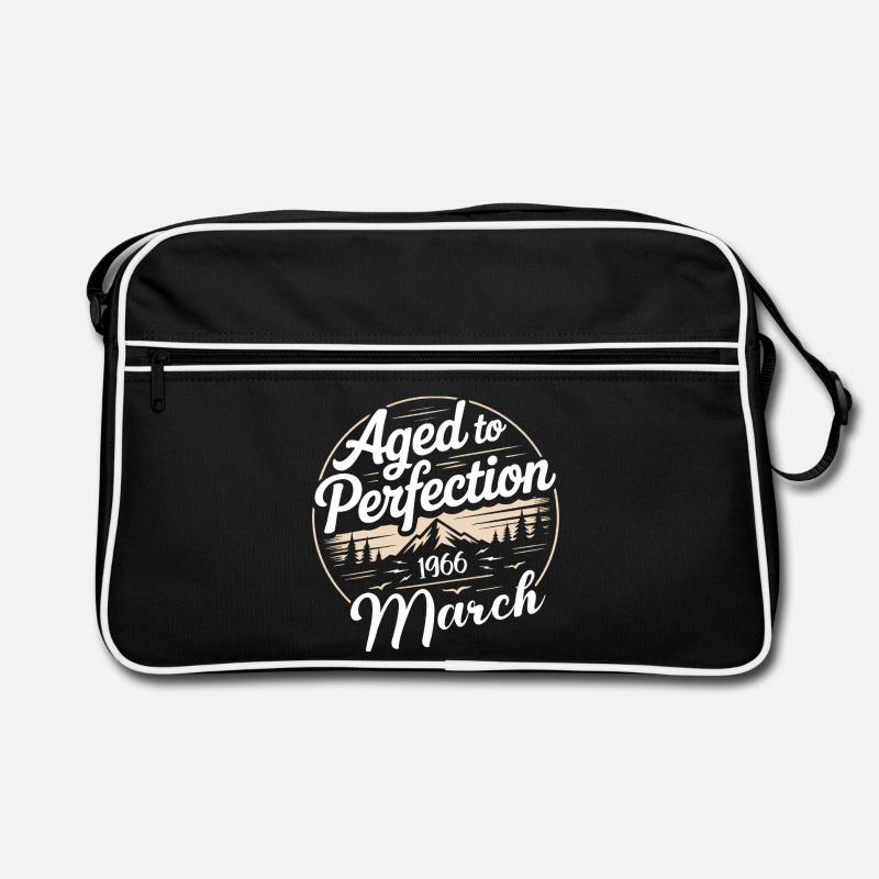 Geburtstagsgeschenk märz 1966 - Retro Tasche - Schwarz/Weiß