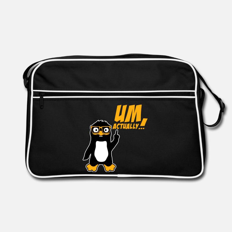 Le Pingouin devient le logo du nerd vraiment drôle Sac Retro