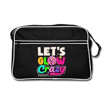 Retro Back to the 80s Vintage Design - Retro Bag - black/white - Front