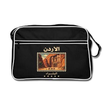 Jordan Petra Marque de voyage vintage - Sac Retro - noir/blanc - Devant