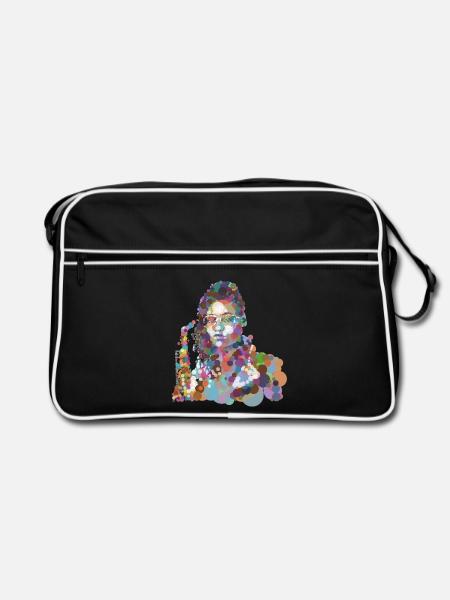 Lakecia - Retro Tasche - Schwarz/Weiß