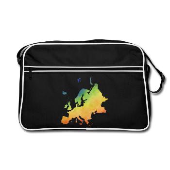 europe - Retro Bag - black/white - Front