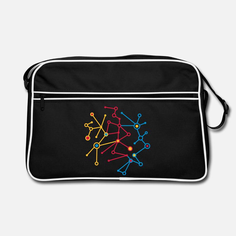 molecular pattern Retro Bag