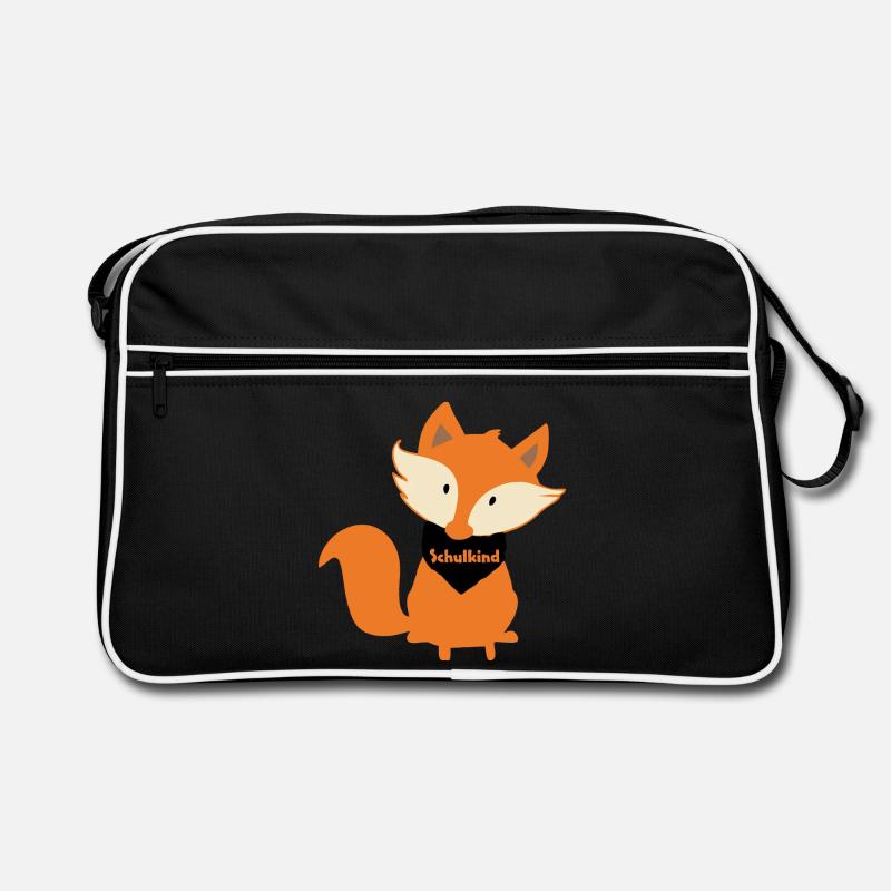 Fuchs Schulkind Kind Einschulung Retro Tasche
