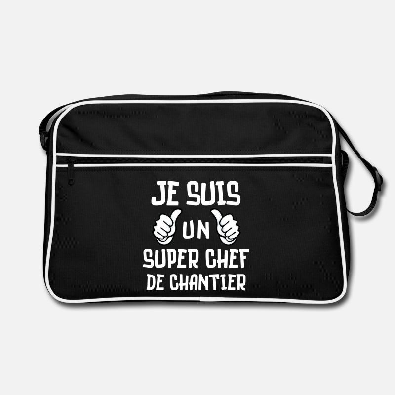 chantier, chef de chantier Sac Retro