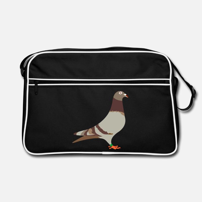 Racing pigeon red brown Retro Bag