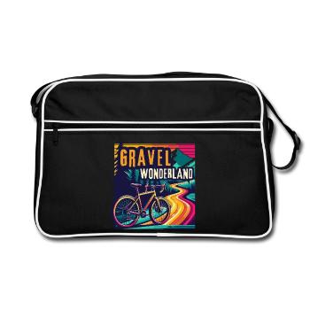 Vivid Gravel Bike Wonderland Bike Art - Sac Retro - noir/blanc - Devant