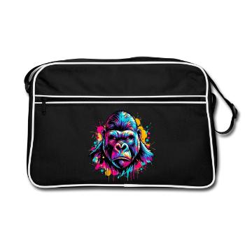 Gorille - Sac Retro - noir/blanc - Devant