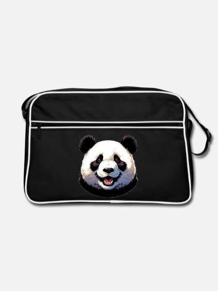 Panda - Retro Bag - black/white