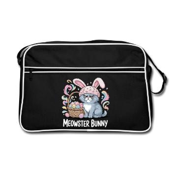 Panier de Pâques du lapin Meowster - Sac Retro - noir/blanc - Devant