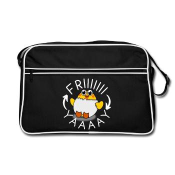 Friday - Retro Bag - black/white - Front