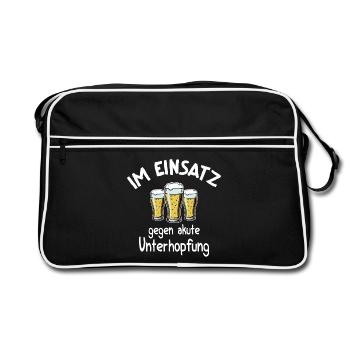 Underhopping Insert – Serveuse Bartender Bière - Sac Retro - noir/blanc - Devant