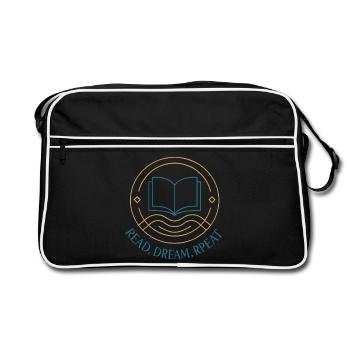 Read. Dream. Try again. - Retro Bag - black/white - Front