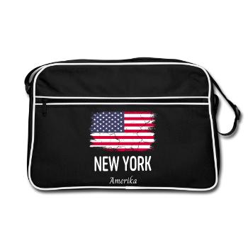New York - Sac Retro - noir/blanc - Devant