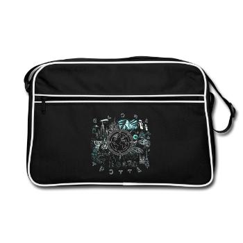 Globe-trotter - Sac Retro - noir/blanc - Devant