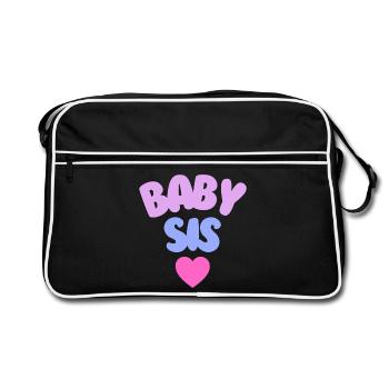 Petite sœur Love - Sac Retro - noir/blanc - Devant