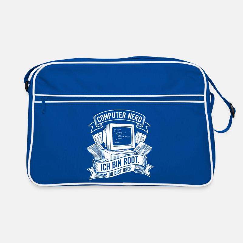 Ich bin Root Computer Nerd Retro Tasche