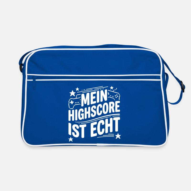 My high score is real - Retro Typo Retro Bag