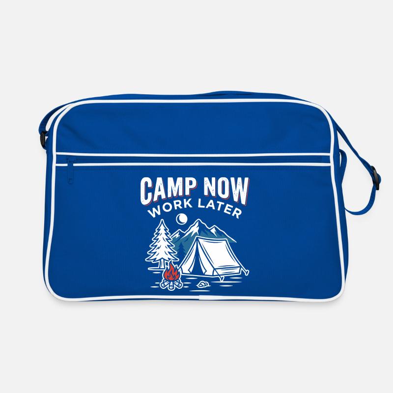 Le camp maintenant, le travail plus tard Sac Retro