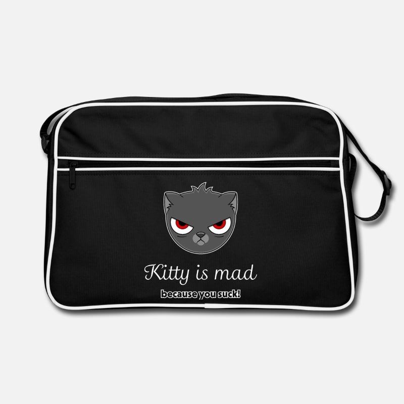 offended cat Retro Bag
