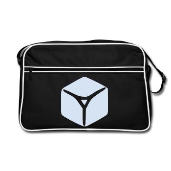 Eiswürfel Eis Geschenk  - Sac Retro - noir/blanc - Devant