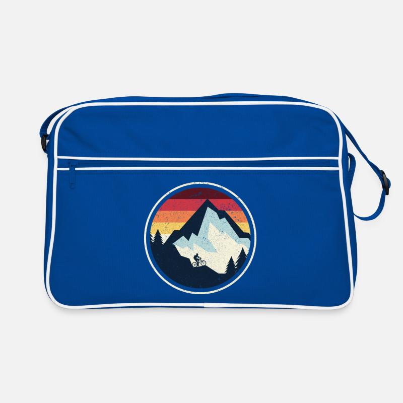 Silhouette du VTT Sunset Peak Sac Retro