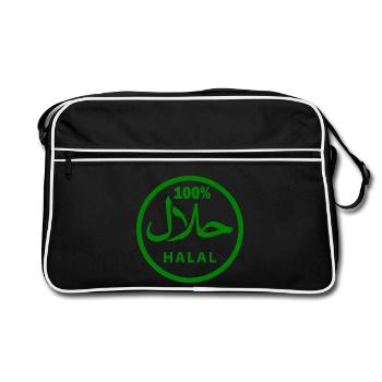 Halal - Sac Retro - noir/blanc - Devant
