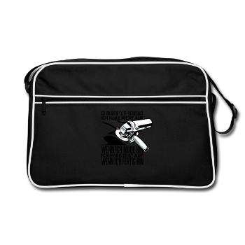 Autopflege Polieren - Retro Tasche - Schwarz/Weiß - Vorne