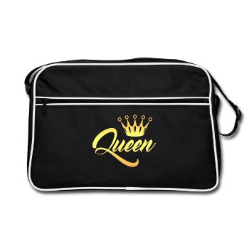 King and Queen Couple - Retro Bag - black/white - Front